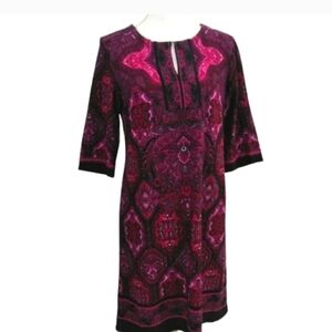 Soft Pink Purple Midi Dress